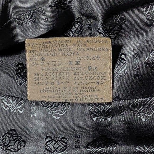 【美品】ロエベ ツイード テーラードジャケット アナグラム 40