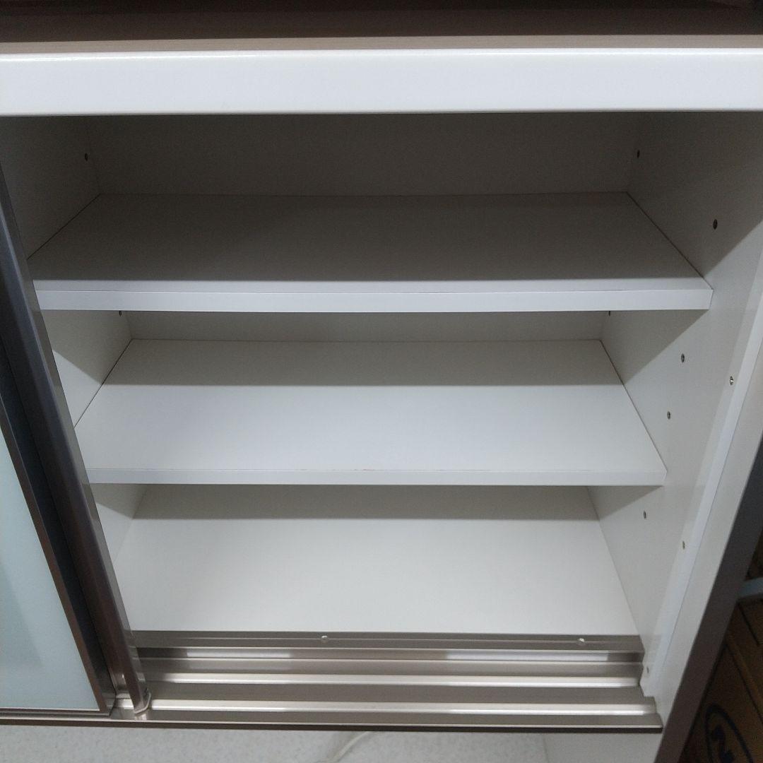 [送料込]美品　ニトリ アルミナ 120KB WH キッチンボード　引取歓迎！！