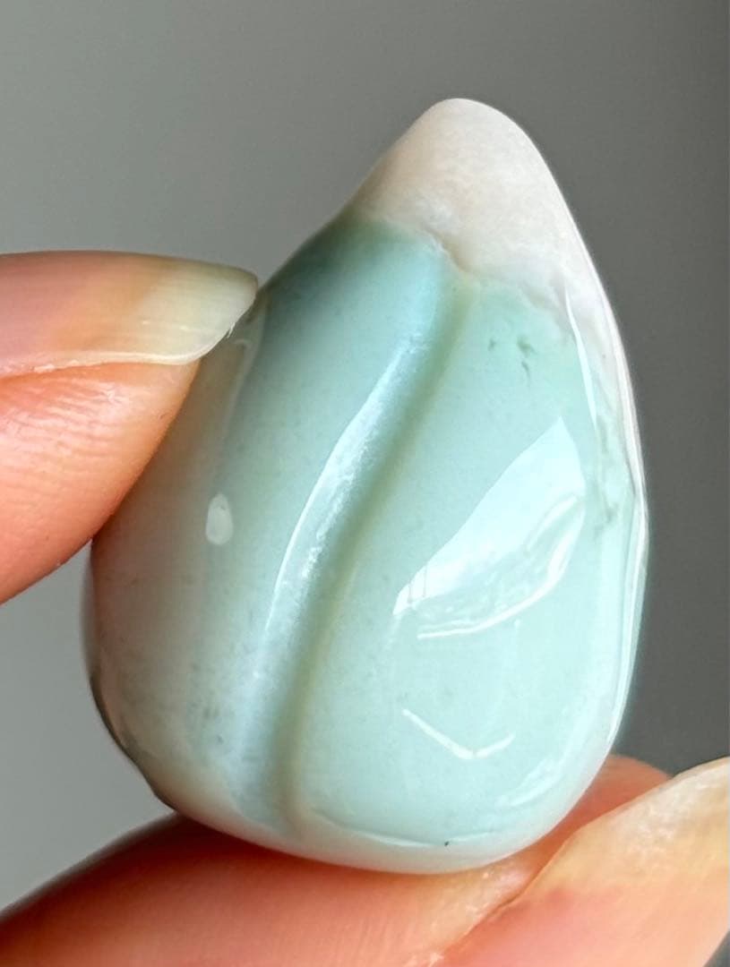 Ruby様　高品質　グリーン桜瑪瑙　スフィア　桃