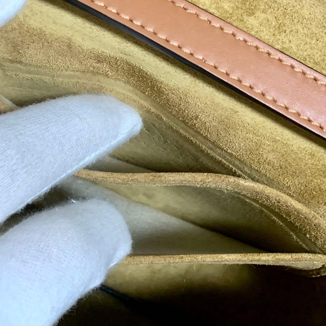 ロエベ ゲート デュアル スモール ショルダーバッグ ブラウン 茶色