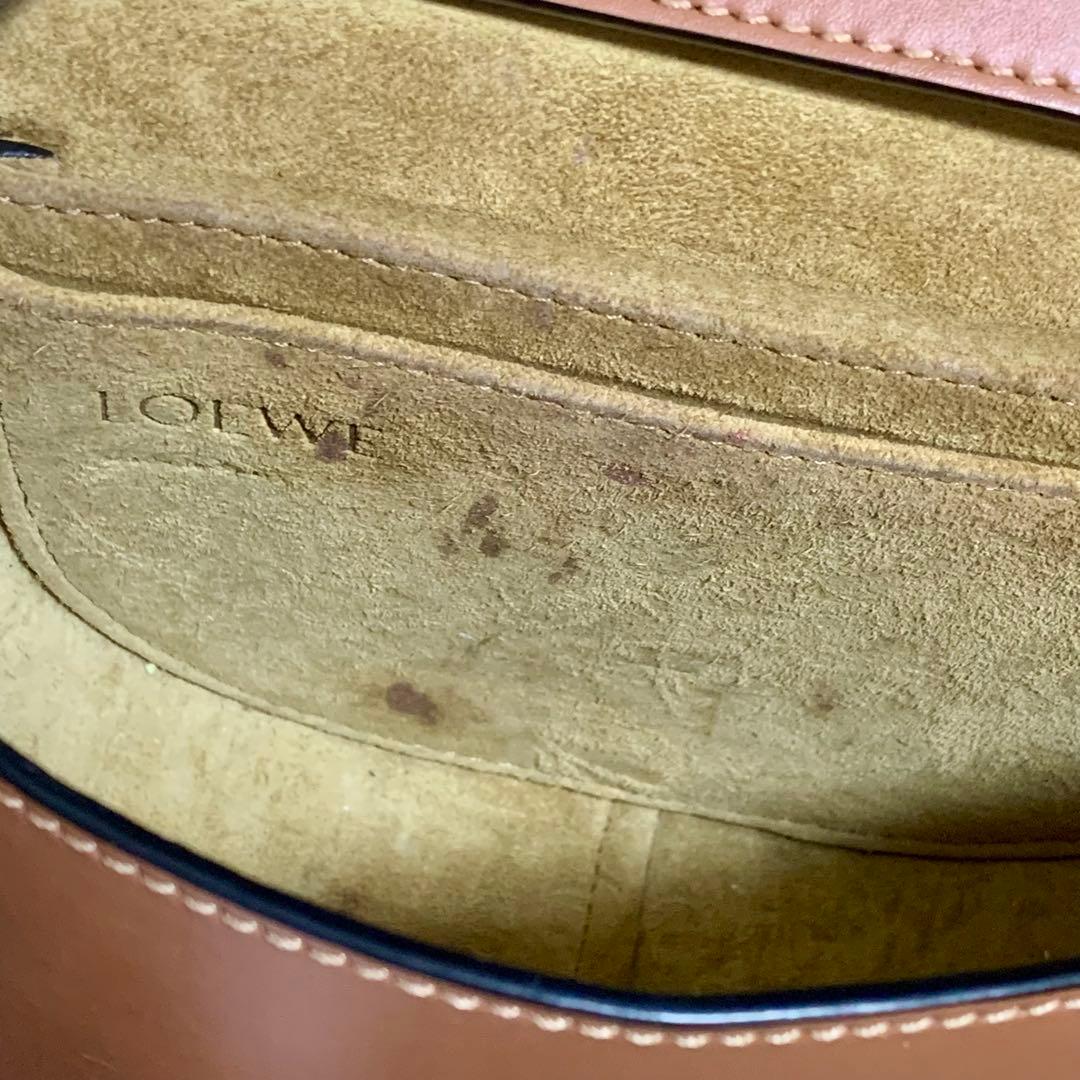 ロエベ ゲート デュアル スモール ショルダーバッグ ブラウン 茶色