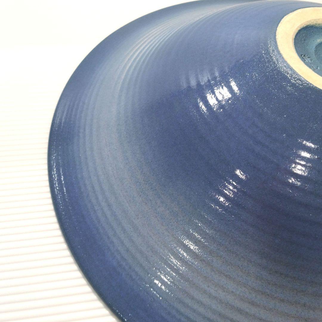 信楽焼 兼山窯 兼山シリーズ 池坊 花器 水盤 池坊好み 生け花 ブルー 青