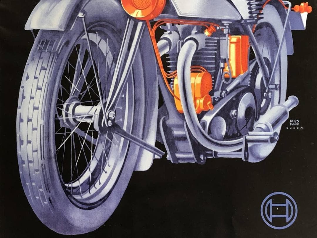 【 BOSCH 1960s ヴィンテージ・ポスター 】　当時物　69×50ｃｍ