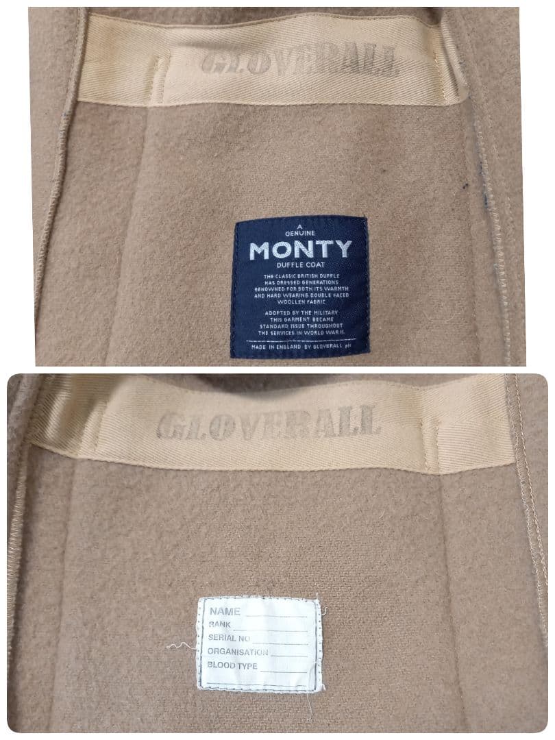 ●美品●　Gloverall　MONTY　菅田将暉　着用モデル　ダッフルコート