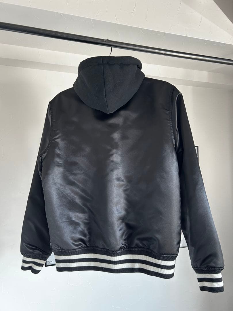 Supreme Satin Hooded Varsity Jacket 美品