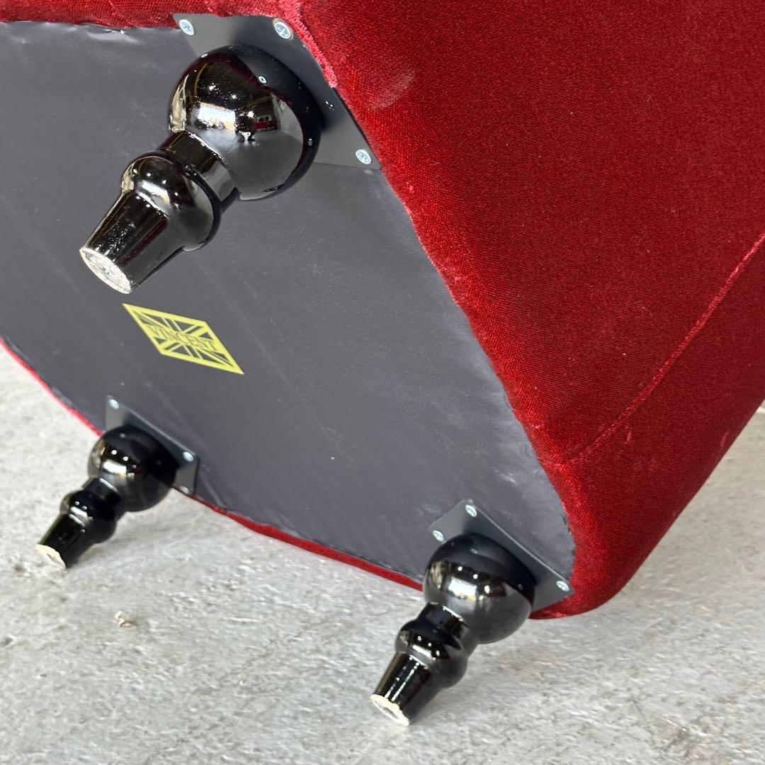 ★VINCENT★チェスターフィールド 1Pソファ ベルベット アンティーク調