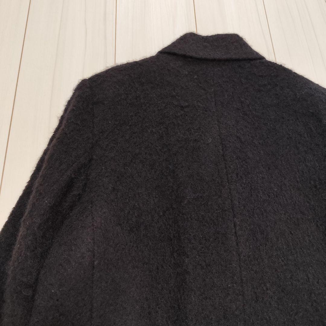 美品 MIESROHE シャギーダブルブレストジャケット ブラック サイズ1