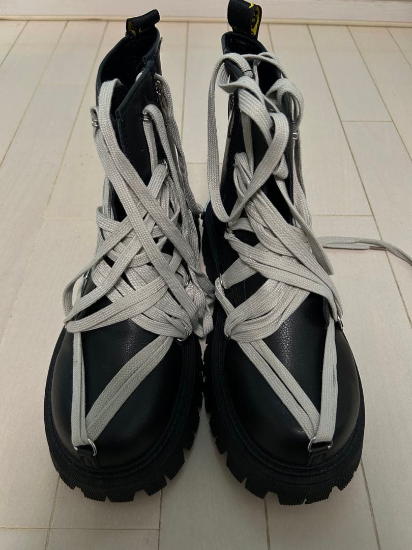 Rick Owens厚底ブーツ 風 ブラック 25.5～26cm ソール6cm