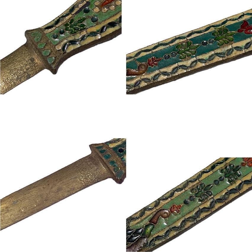 真鍮製 SOLID BRASS 真鍮無垢 フランス 80年代 ペーパーナイフ