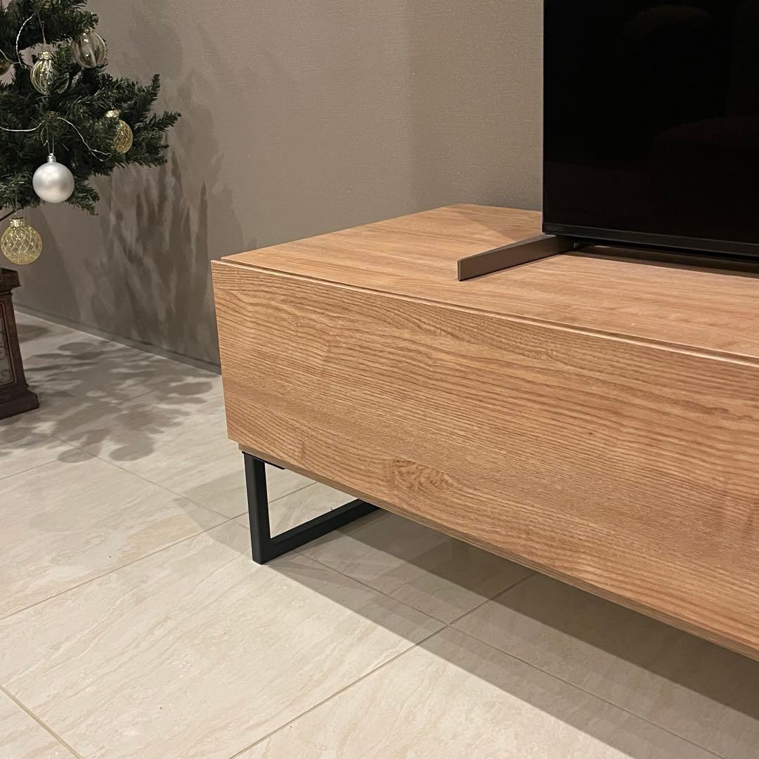 【極美品】lowya テレビボード テレビ台 ナチュラルウッド ロウヤ 210
