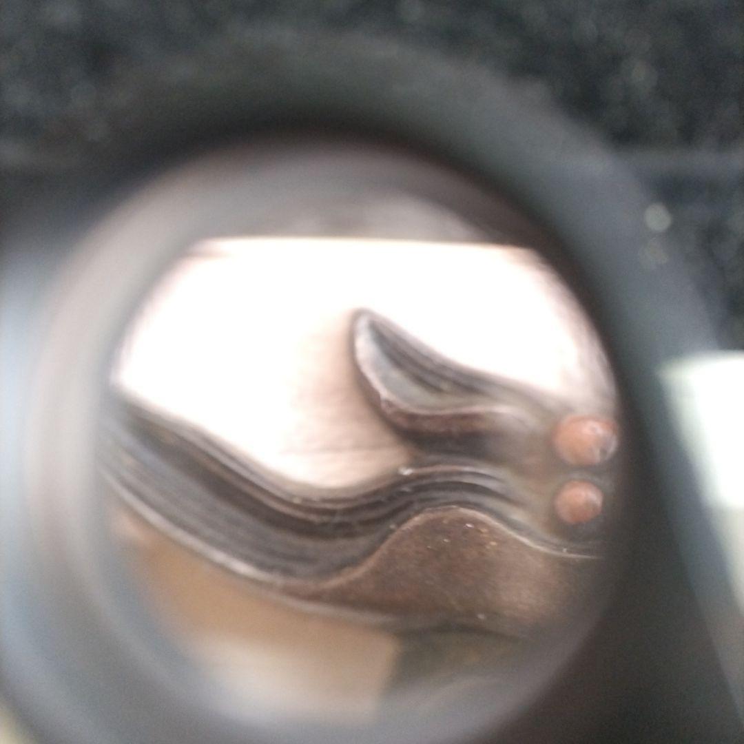 時代 前金具 在銘 万年青 アンティーク