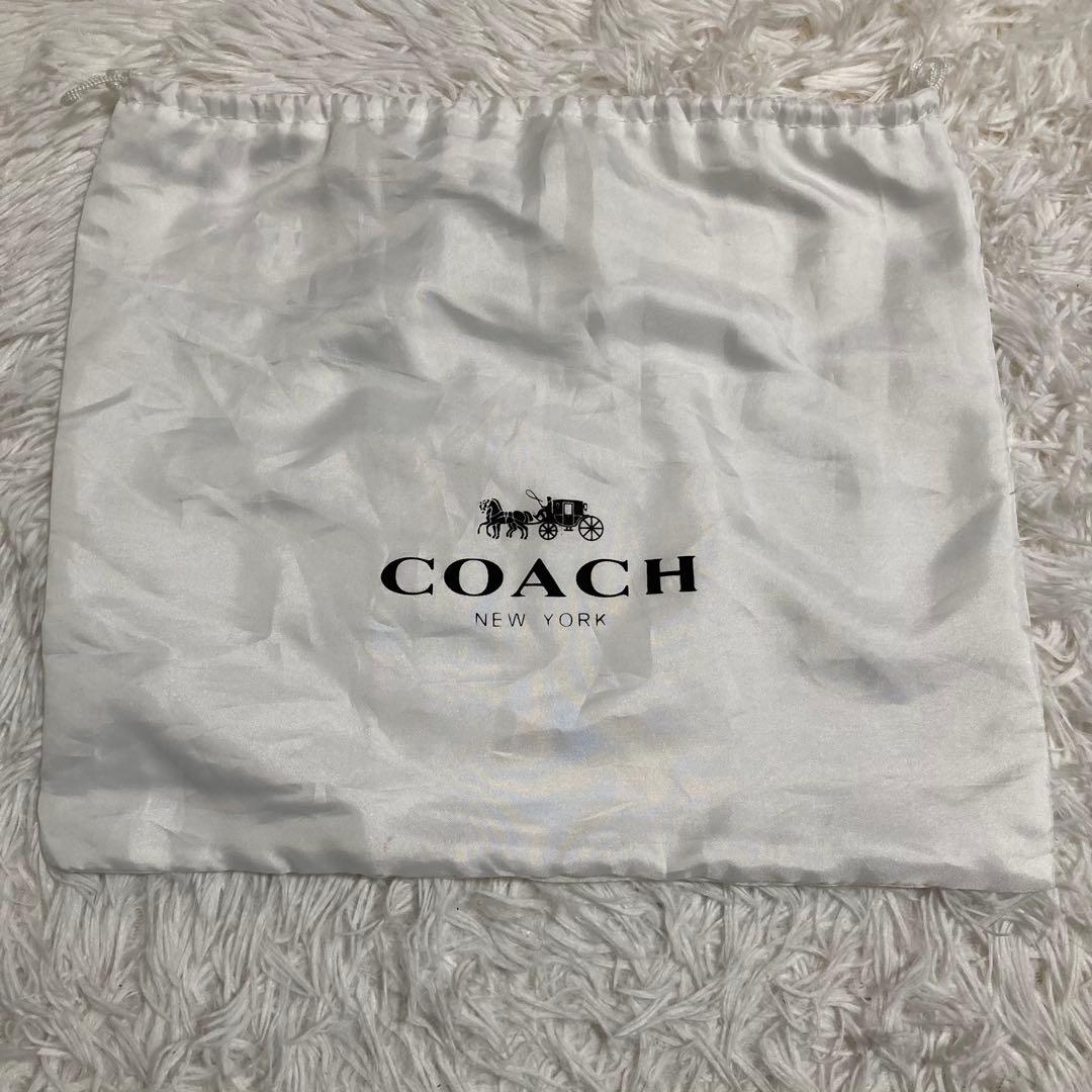 極美品　現行　コーチ　ショルダーバッグ　トート　22　シグネチャー　シャンブレー