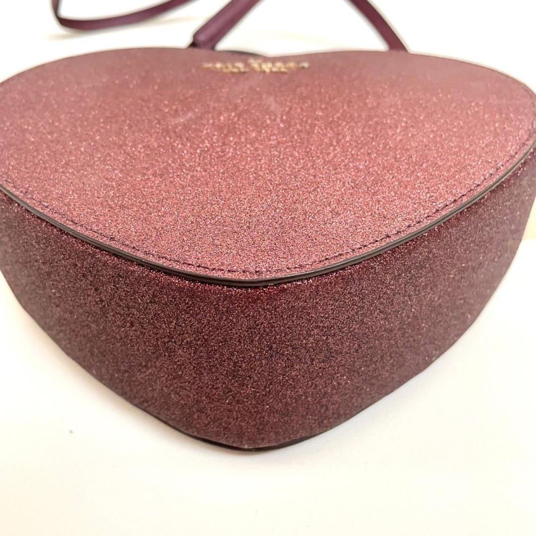 N*中様 ケイトスペード ショルダーバッグ 斜め掛け ハート グリッター レディ