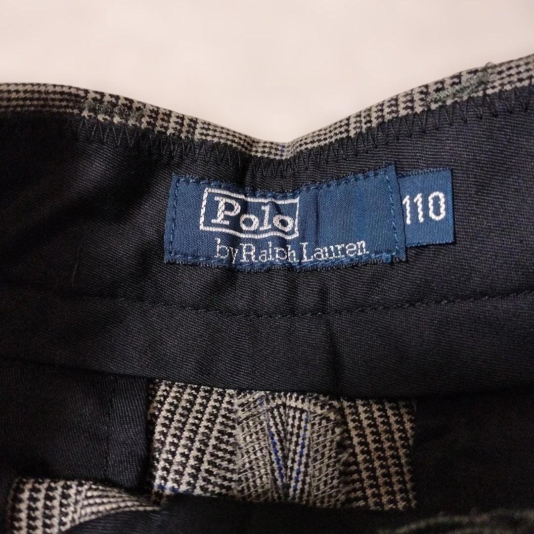 【極美品】ポロラルフローレン　セットアップ　金ボタン　シャツ×ネクタイ付　110