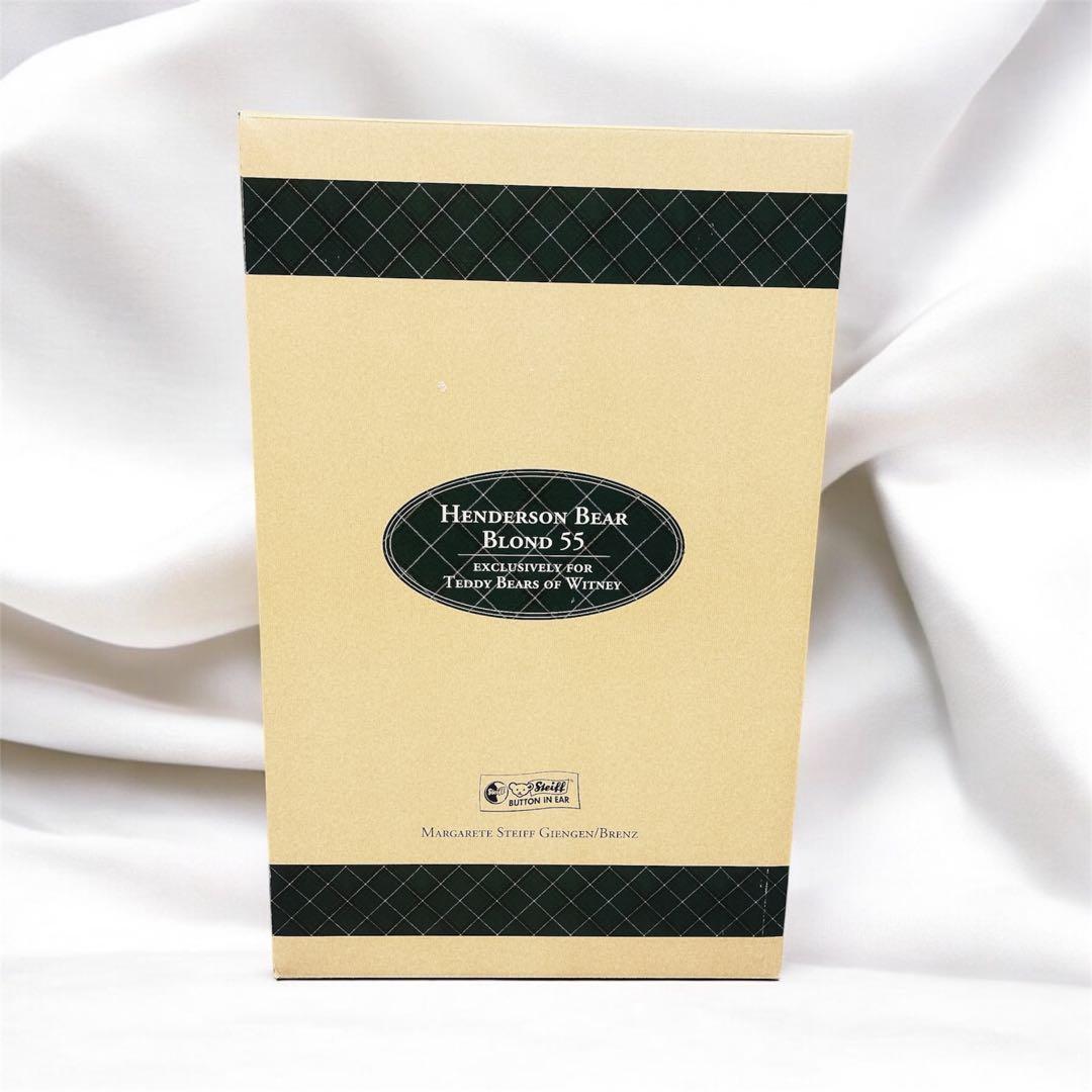 【希少 美品】Steiff シュタイフ ヘンダーソン グロウラー入　テディベア