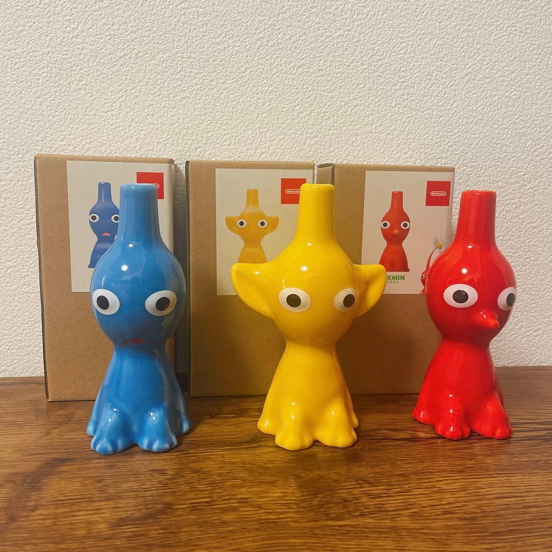【新品】一輪挿し ピクミン 3色セット　花瓶