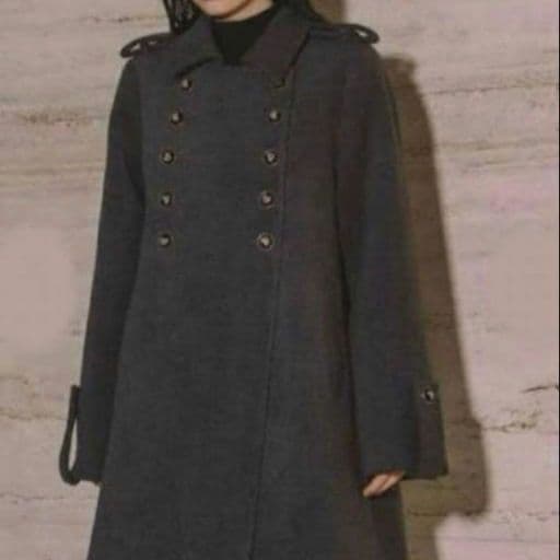 bibiy.olivia coat ビビィ オリビアコート ハートボタン グレー