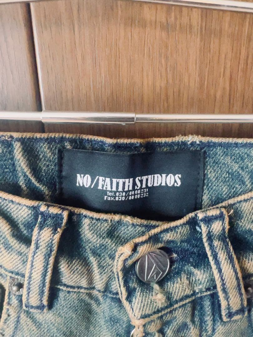パンツ NO/FAITH STUDIOS SQUARE PATCH CUT / IND