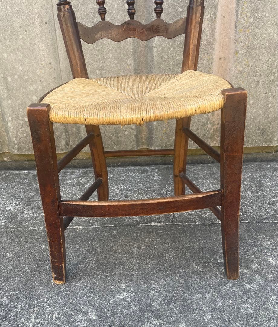 アンティーク/英国/イギリス製/ストローチェア/ダイニングチェア/チェア/椅子