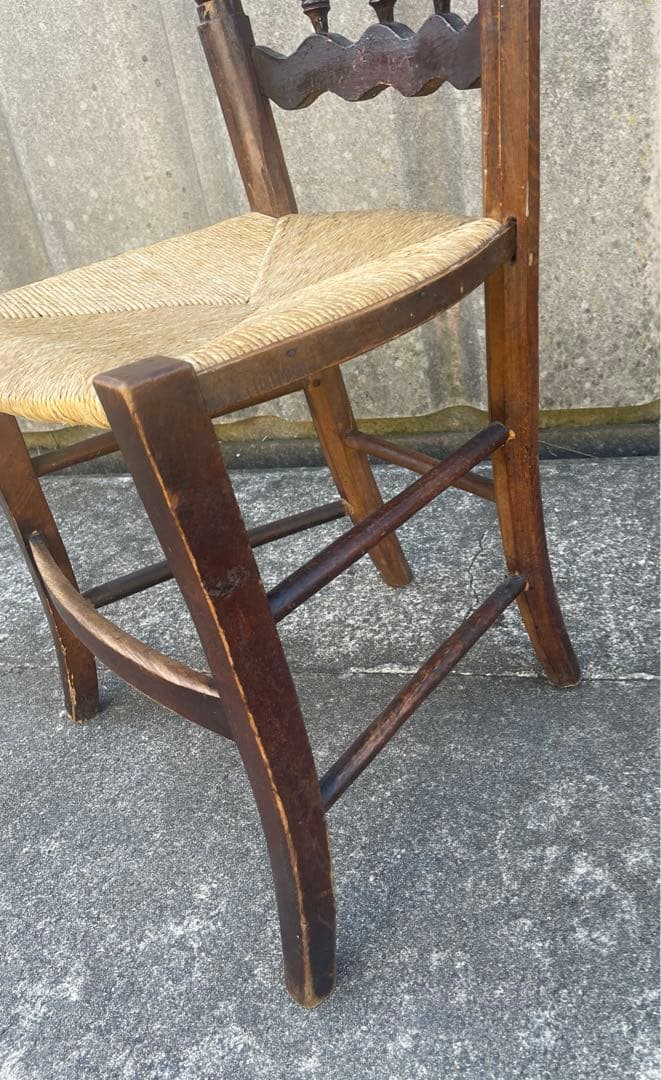 アンティーク/英国/イギリス製/ストローチェア/ダイニングチェア/チェア/椅子