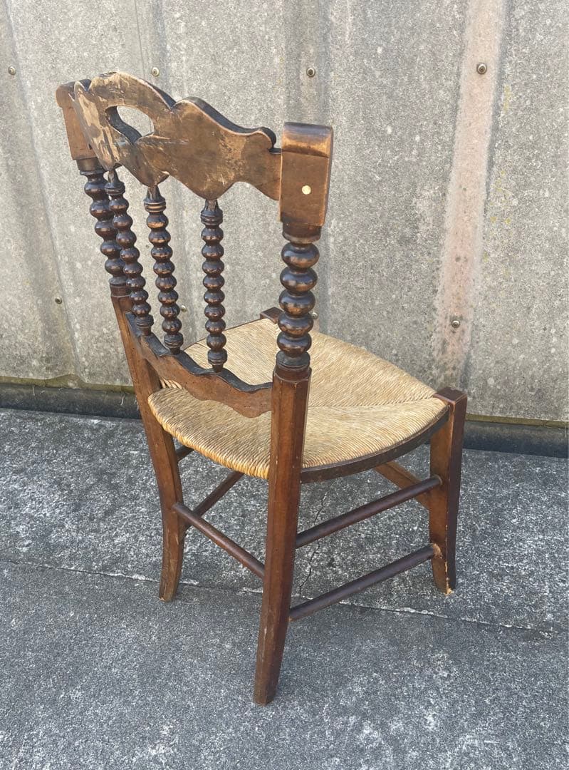 アンティーク/英国/イギリス製/ストローチェア/ダイニングチェア/チェア/椅子
