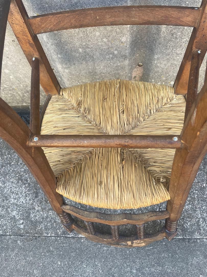 アンティーク/英国/イギリス製/ストローチェア/ダイニングチェア/チェア/椅子