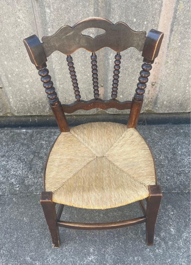 アンティーク/英国/イギリス製/ストローチェア/ダイニングチェア/チェア/椅子