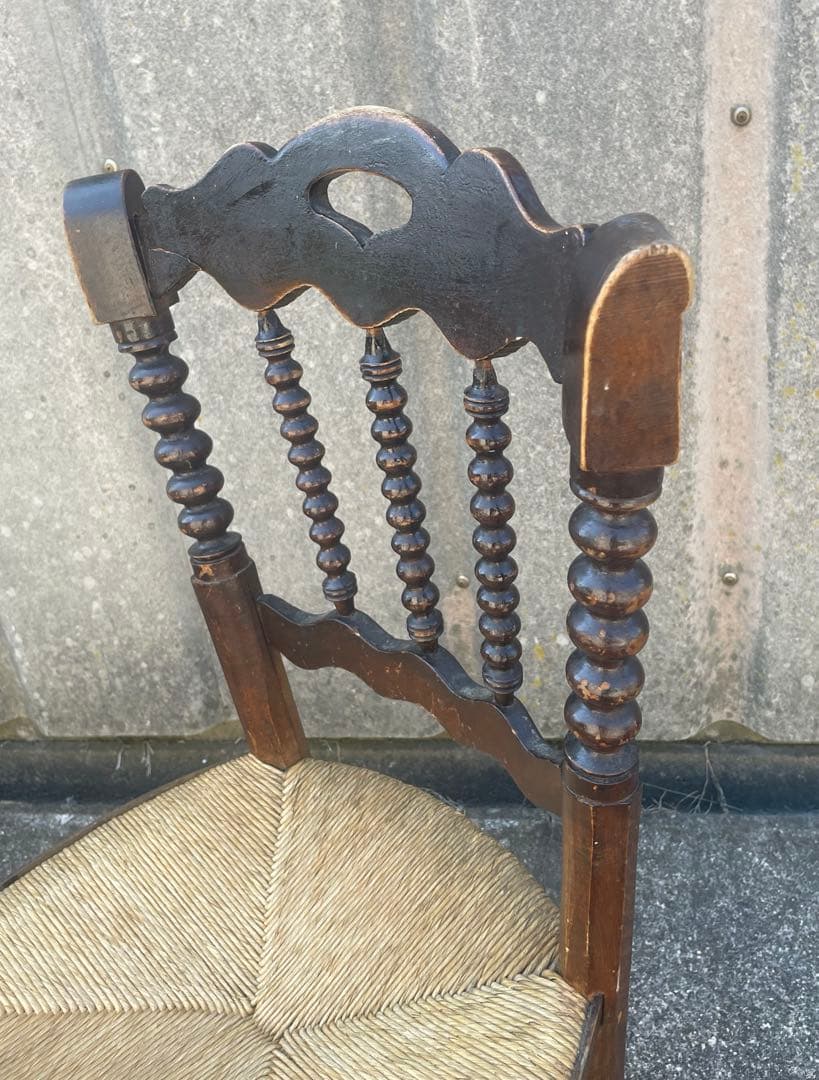 アンティーク/英国/イギリス製/ストローチェア/ダイニングチェア/チェア/椅子