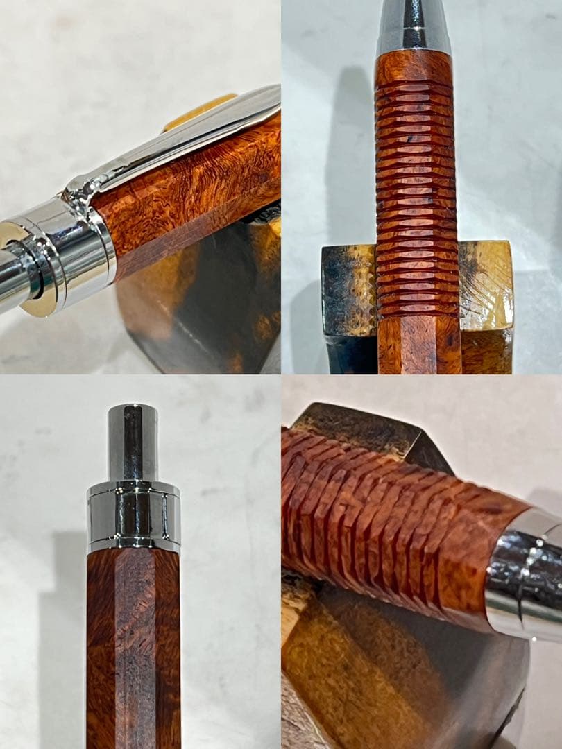 めい　S20 0.5mm 本花梨瘤　KATO201ボールペン本花梨瘤八角軸