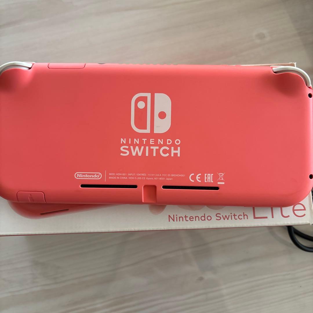 Nintendo switch lite コーラルピンク 本体