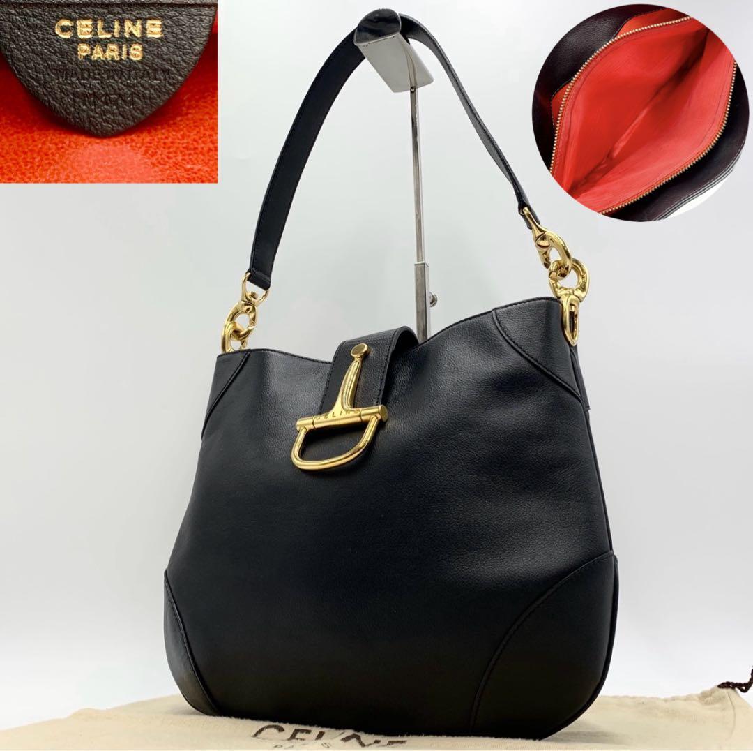 美品！希少 セリーヌ ホースビット ワンショルダーバッグ ゴールド金具 肩掛け
