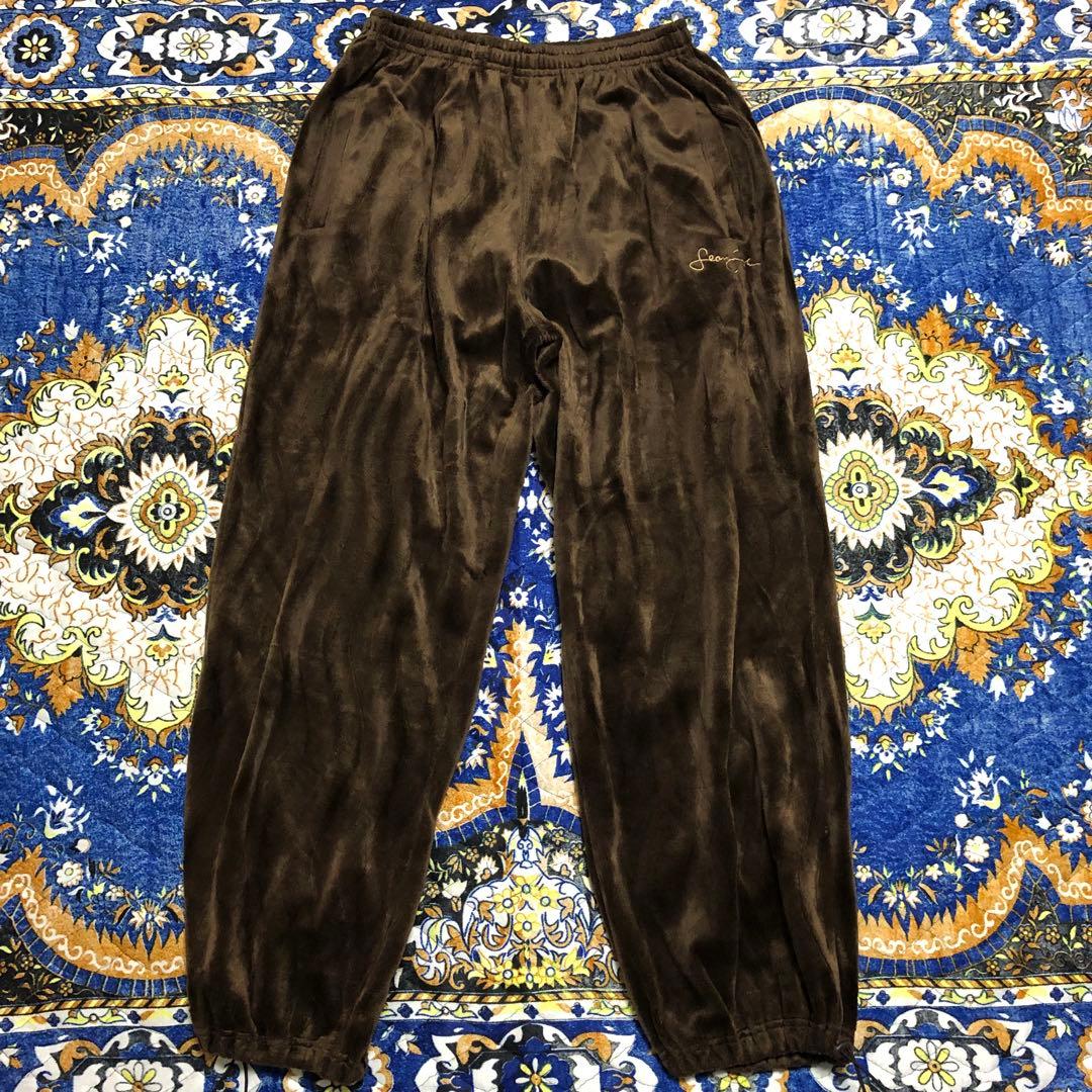 ショーンジョン　セットアップ　ベロア　ブラウン　2XL