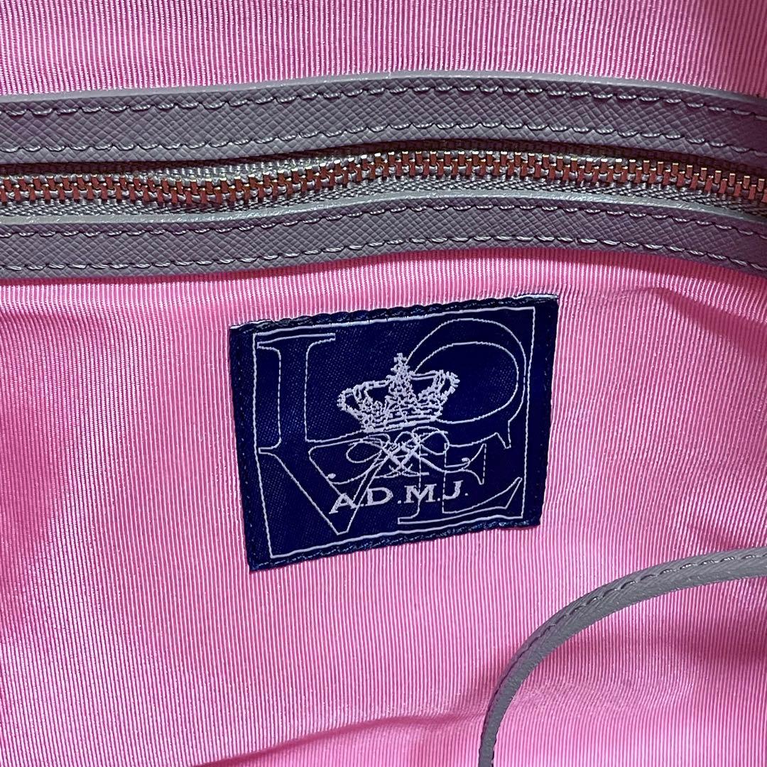 A.D.M.J.☆ショルダーバッグ メッセンジャーバッグ ナイロン 黒ピンク