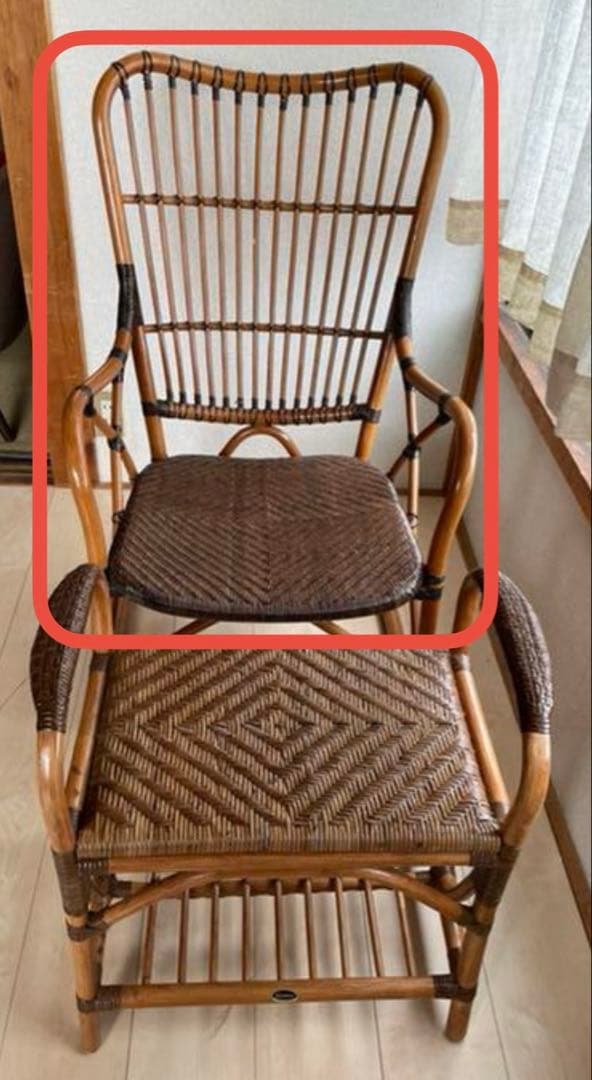 masao7＊KAZAMA＊　アームチェア　籐家具　ラタン