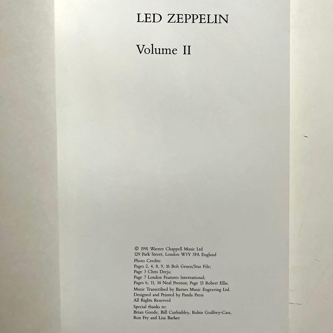 LED ZEPPELIN 2-Volume Set 楽譜本
