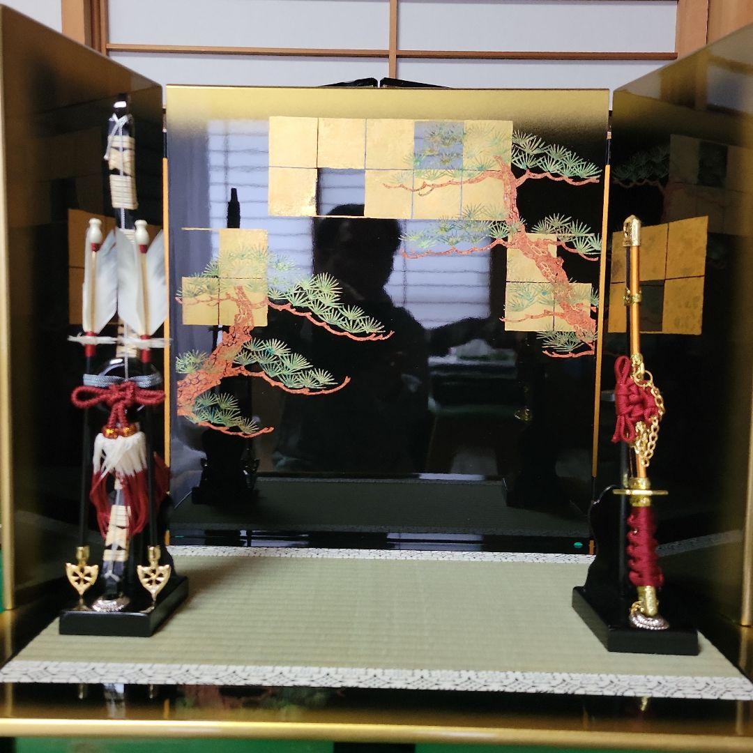 五月人形　新型金箔と松　15号　N