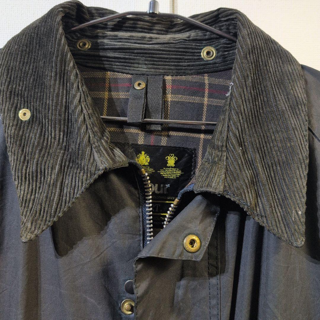 ワンコBarbour BEAUFORTチャコールブラックc50