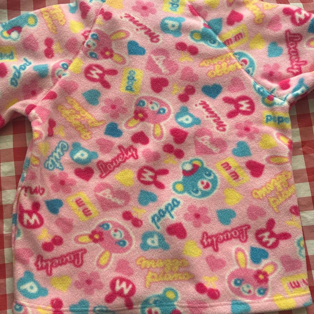 メゾピアノ❣️ミミ、ポポ2wayフリースジャケットジャンパー❣️140cm ピンク❣️