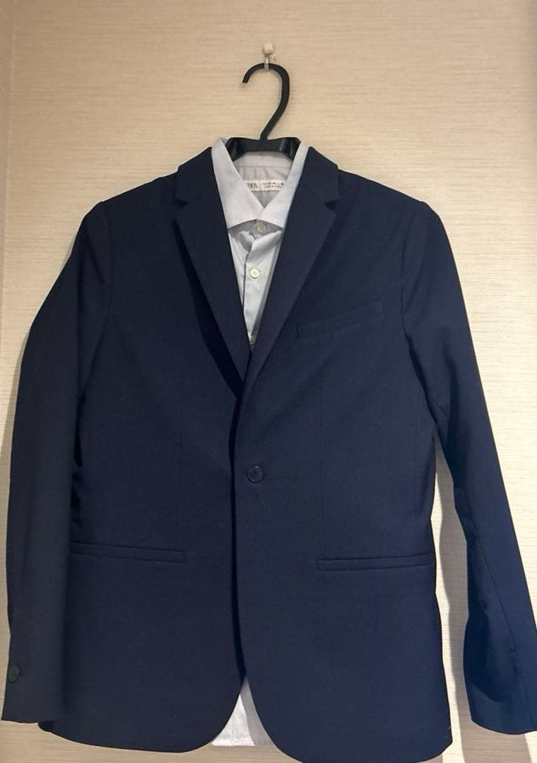 ⭐︎さらにお値下げ⭐︎【美品】ZARA ネイビー スーツ一式 160-164 卒業式