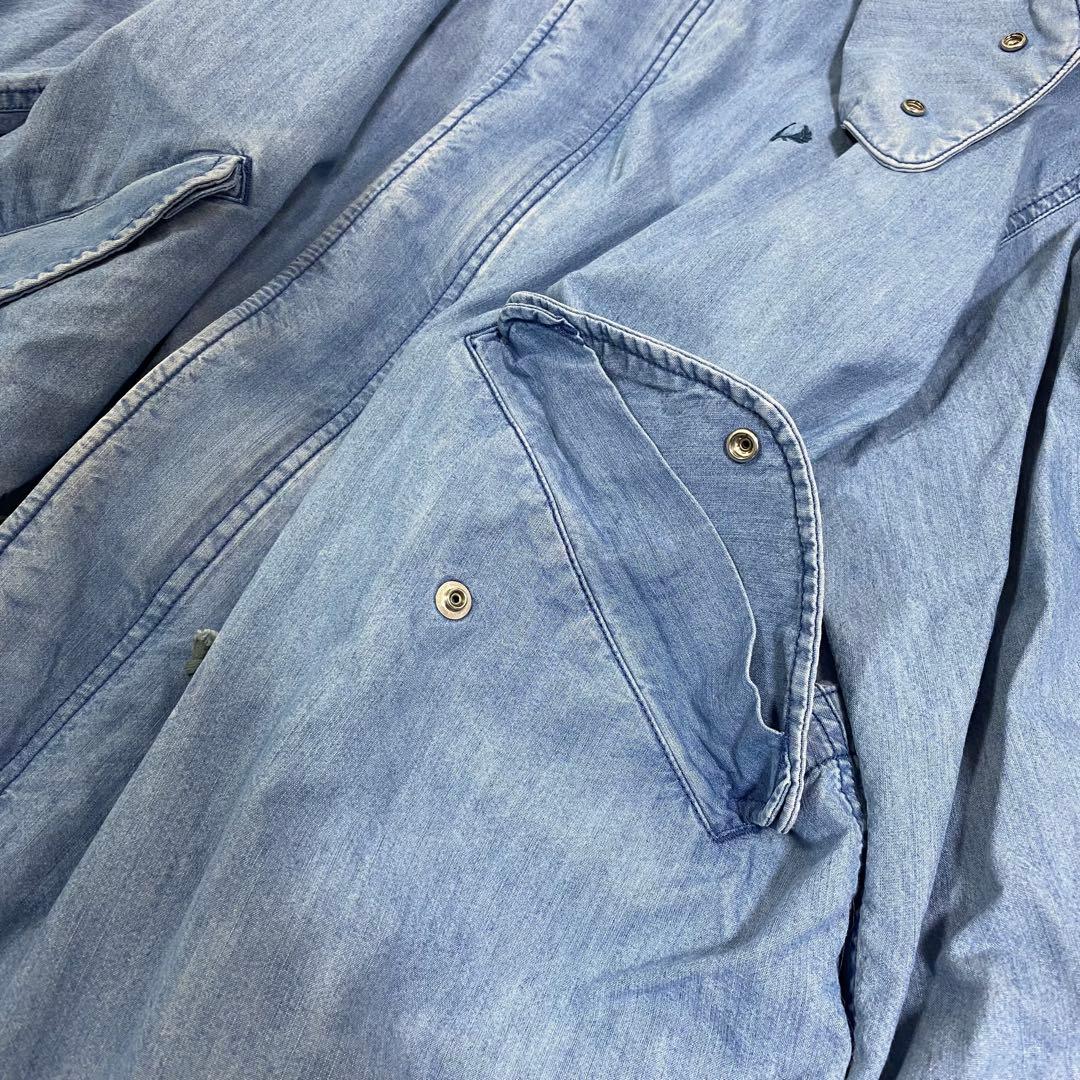 フレッドペリー　デニム　モッズコート　フード付き　ワンピース　羽織り