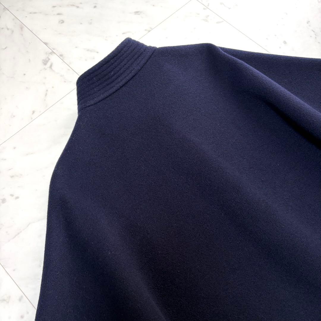 美品 Sov. ソブ アンゴラ100% ポンチョ ケープコート フリル