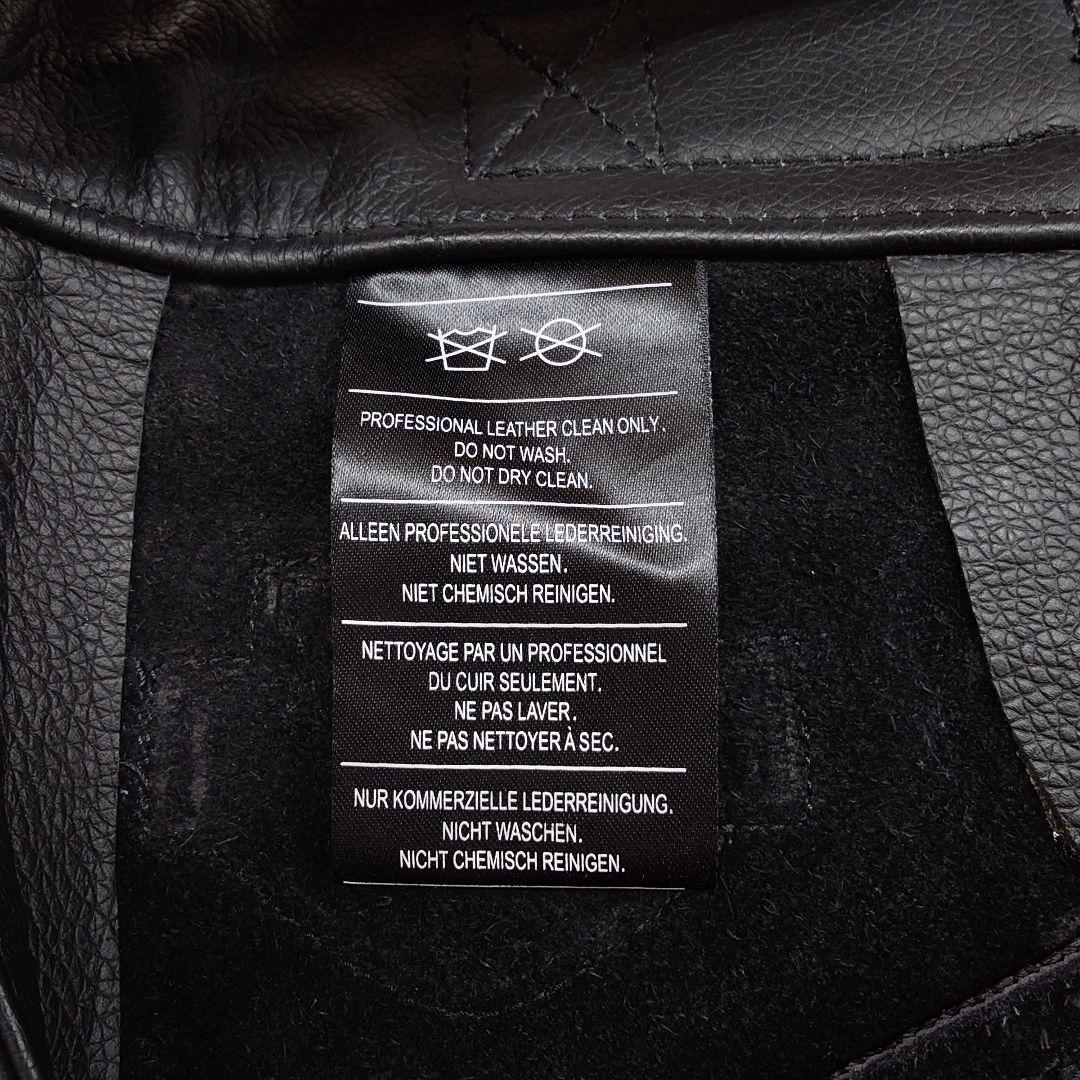 【美品】HARLEY DAVIDSON 牛革 ブラック レザーチャップス S 黒