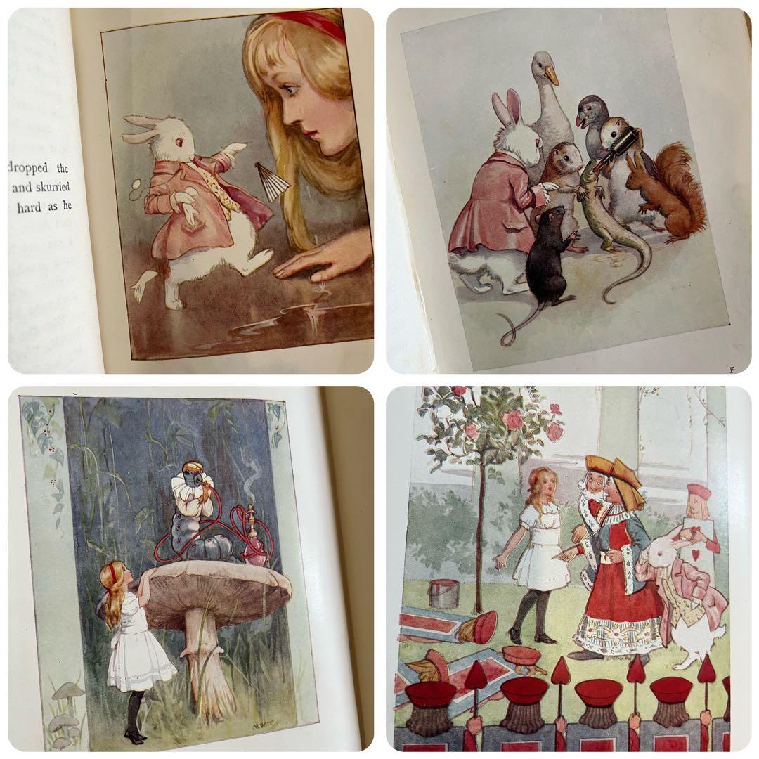 No72 アンティーク 洋書 古書 不思議の国のアリス マーガレット•タラント