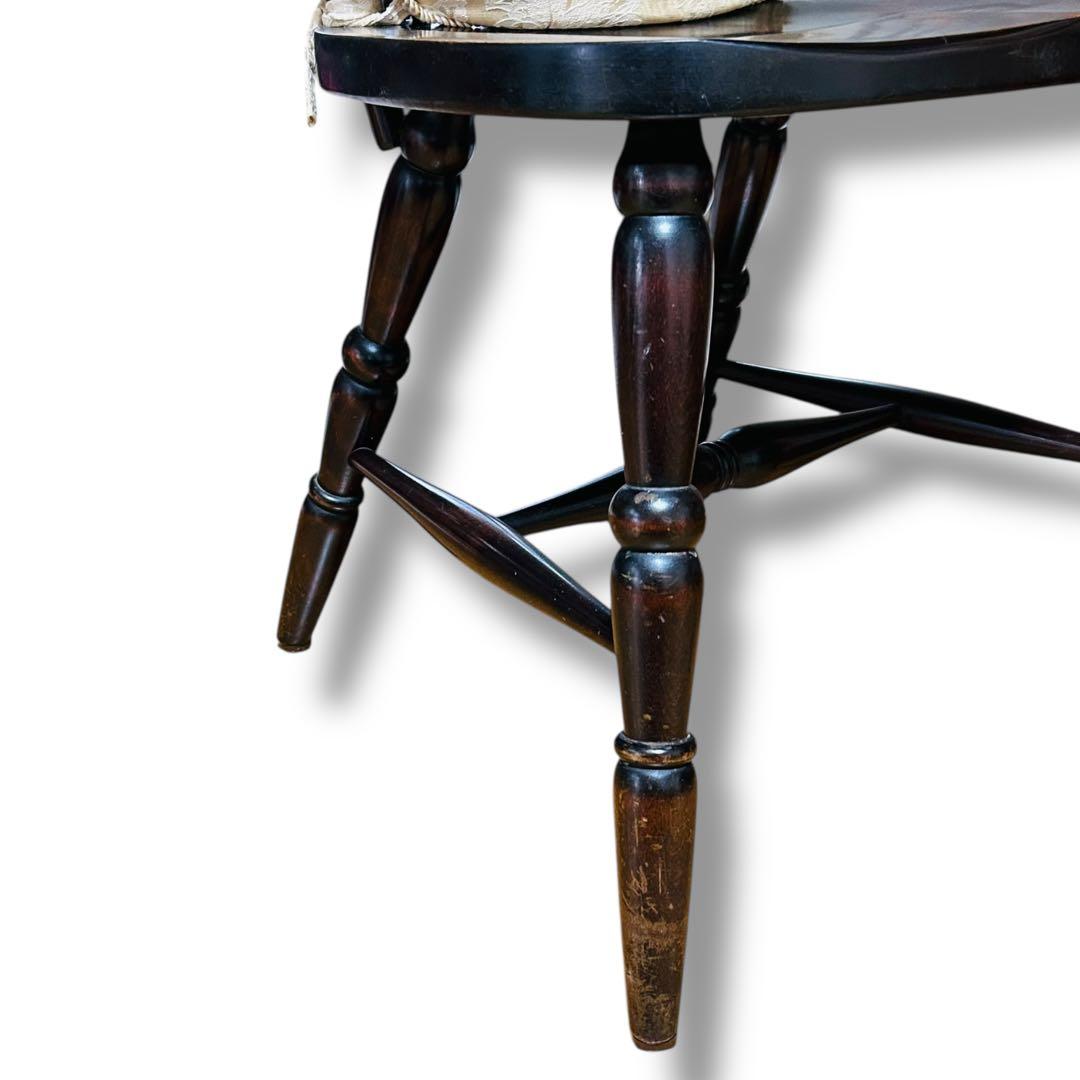 【2脚セット】③④ 北海道民芸家具 樺桜材 ウィンザー スピンドル チェア 椅子