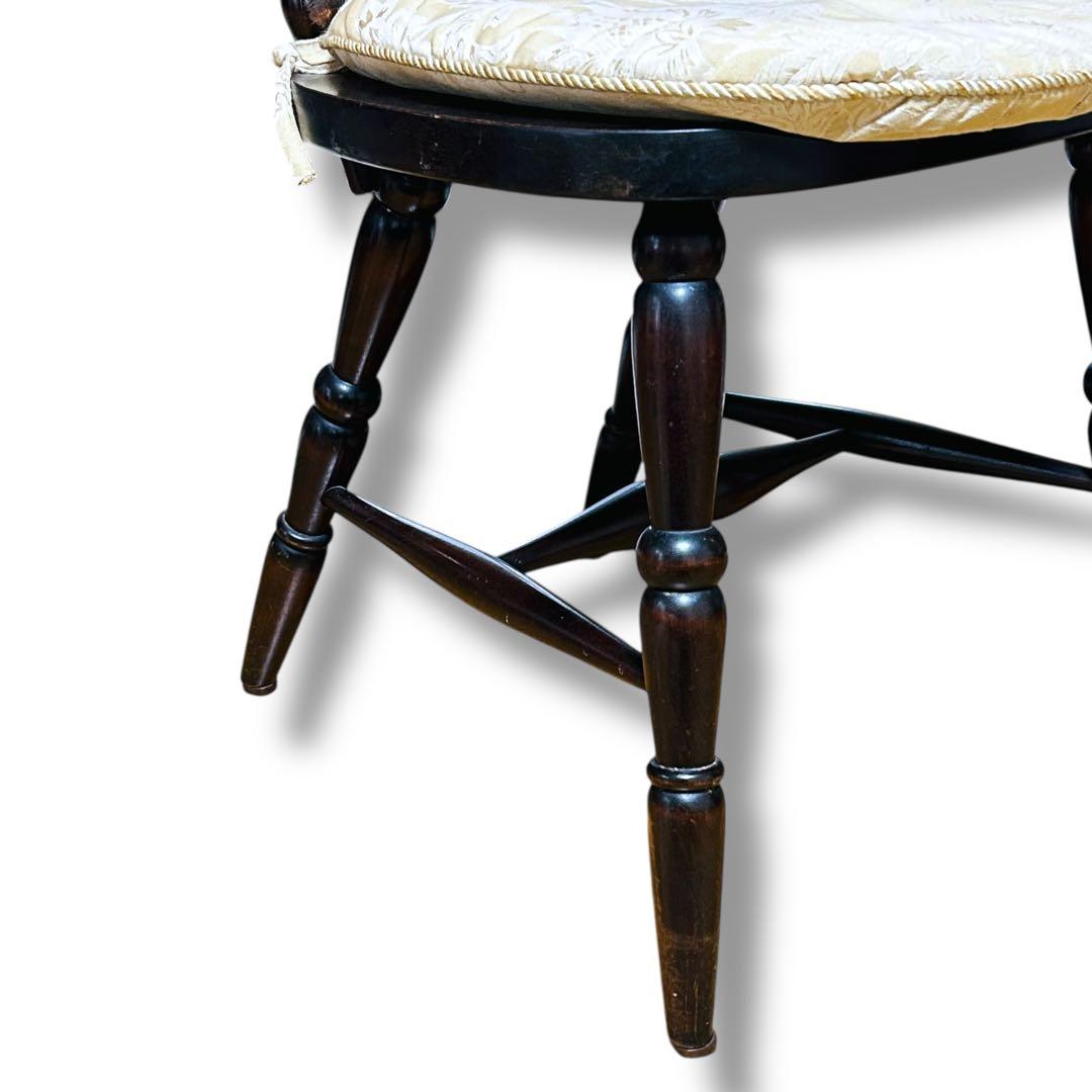 【2脚セット】③④ 北海道民芸家具 樺桜材 ウィンザー スピンドル チェア 椅子