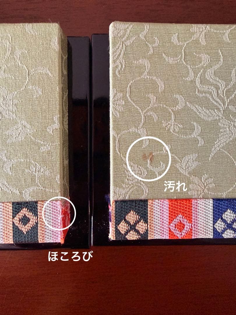 【未使用】木目込み真多呂 雛人形 親王飾り