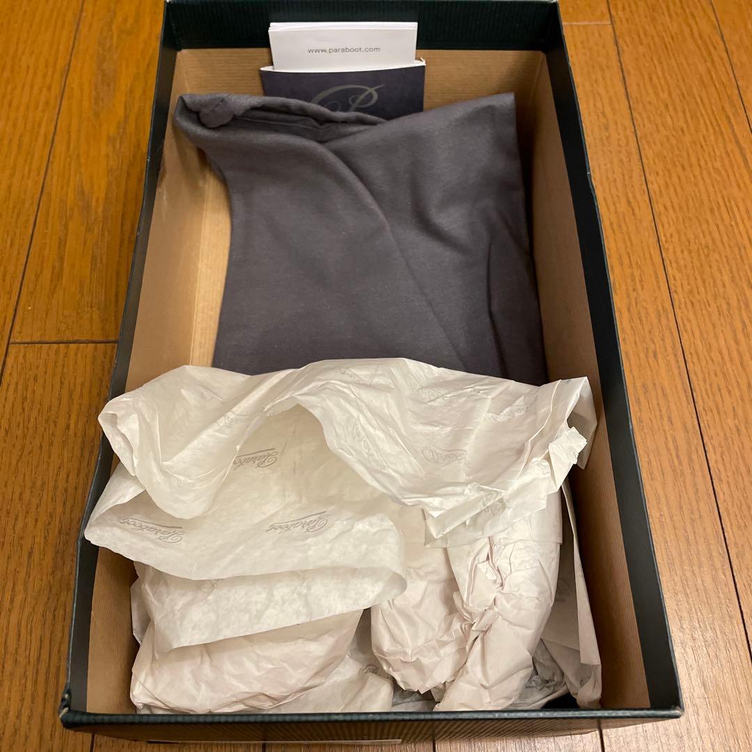 Paraboot ダークブラウン リスレザー人気シャンボード8 美品鏡面