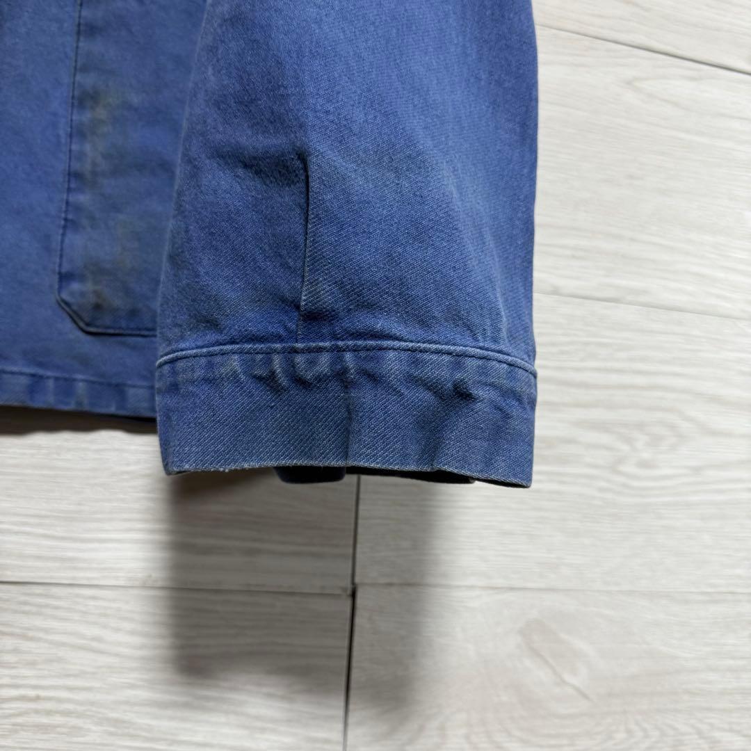 40s〜50s フレンチワークジャケット 良フェード モールスキン 木ボタン