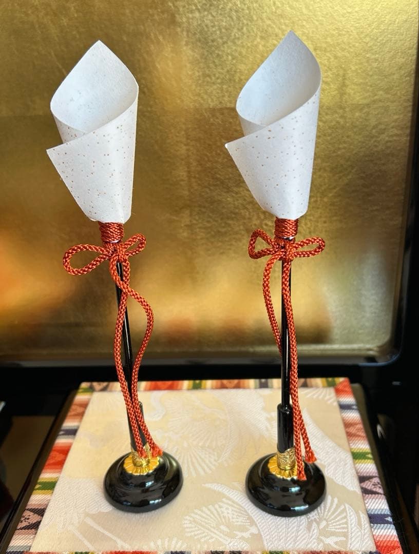 原孝州　親王飾　やさしいお雛様　　木目込雛　花柄着物