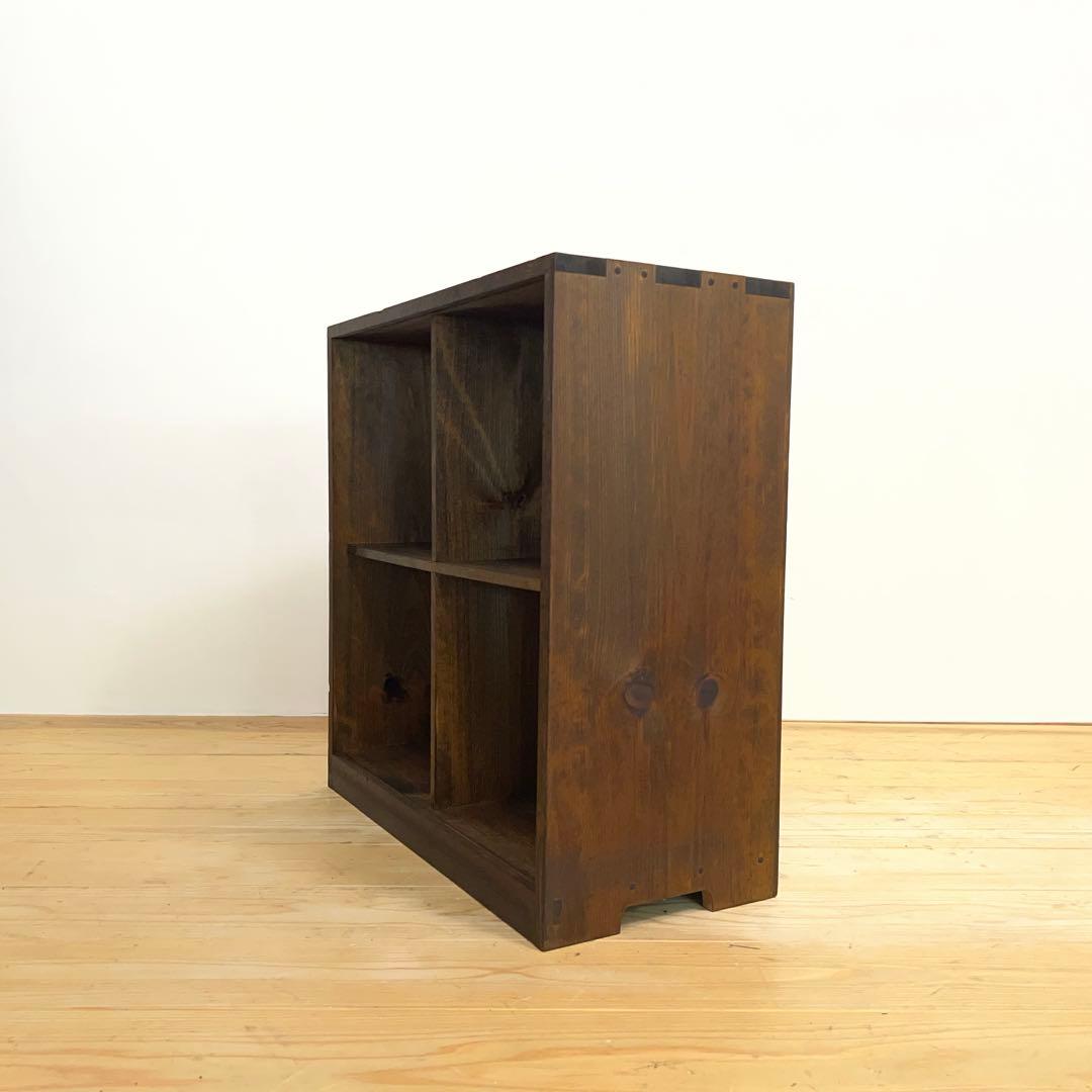 収納棚　本棚　小ぶり　高さ62.5㎝　M089　古道具　ビンテージ　アンティーク